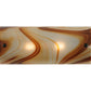 Meyda Lighting Half Cylinder 18" 2-Light Craftsman Brown Wall Sconce With Cognac Swirl Shade Glass