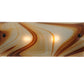 Meyda Lighting Half Cylinder 18" 2-Light Craftsman Brown Wall Sconce With Cognac Swirl Shade Glass