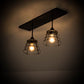 Meyda Lighting Halifax 24" 2-Light Solar Black Island Pendant Light