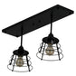 Meyda Lighting Halifax 24" 2-Light Solar Black Island Pendant Light