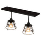 Meyda Lighting Halifax 24" 2-Light Solar Black Island Pendant Light
