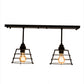 Meyda Lighting Halifax 24" 2-Light Solar Black Island Pendant Light