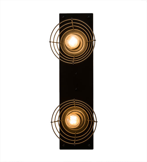 Meyda Lighting Halifax 24" 2-Light Solar Black Island Pendant Light