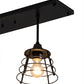 Meyda Lighting Halifax 24" 2-Light Solar Black Island Pendant Light