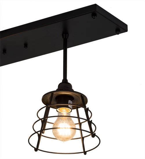 Meyda Lighting Halifax 24" 2-Light Solar Black Island Pendant Light