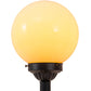 Meyda Lighting Halloween 20" Textured Black Table Lamp With White Glass Orb Shade Glass