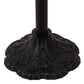 Meyda Lighting Halloween 20" Textured Black Table Lamp With White Glass Orb Shade Glass