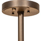 Meyda Lighting Hampton 30" 4-Light Tyler Bronze Semi-flush Mount Light With Creme Carrara Idalight Shade