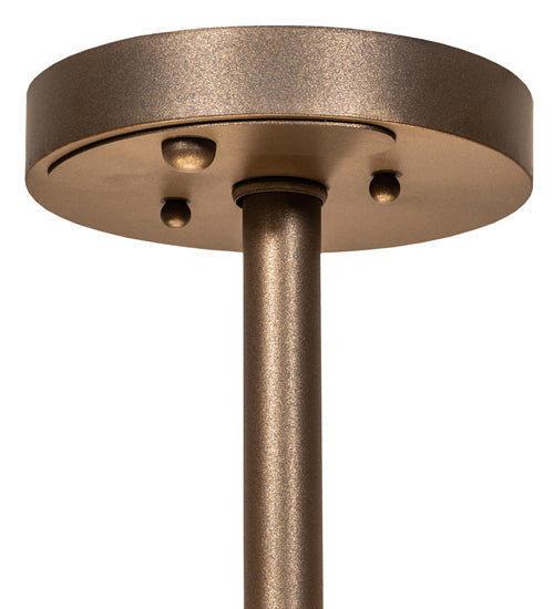 Meyda Lighting Hampton 30" 4-Light Tyler Bronze Semi-flush Mount Light With Creme Carrara Idalight Shade