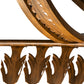 Meyda Lighting Hampton 48" 6-Light Rustic Iron Inverted Pendant Light With Creme Carrara Idalight Shade