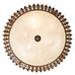 Meyda Lighting Hampton 48" 6-Light Rustic Iron Inverted Pendant Light With Creme Carrara Idalight Shade