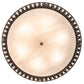 Meyda Lighting Hampton 48" 6-Light Timeless Bronze Inverted Pendant Light With Whitestone Idalight Shade
