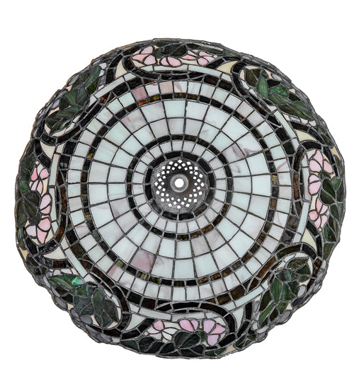 Meyda Lighting Handel Grapevine 15" Multi-Colored Stained Shade Glass