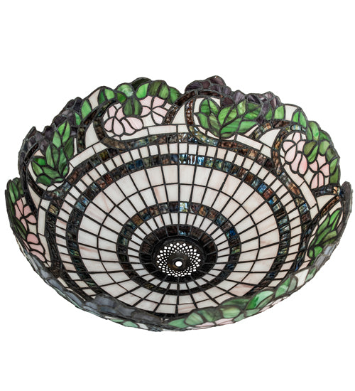 Meyda Lighting Handel Grapevine 18" Multi-Colored Shade Glass
