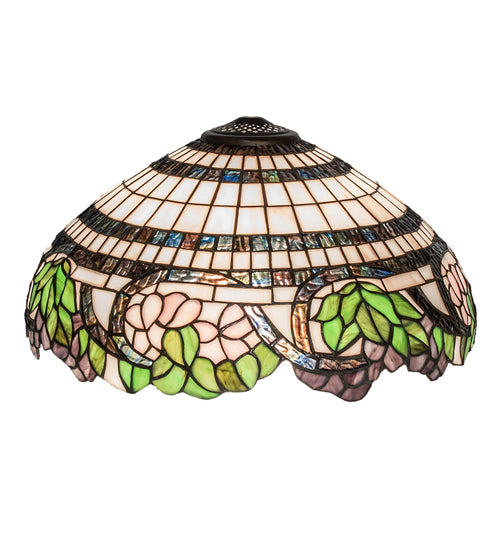 Meyda Lighting Handel Grapevine 18" Multi-Colored Shade Glass