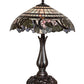 Meyda Lighting Handel Grapevine 20 Mahogany Bronze Table Lamp With Multi-Colored Stained Shade Glass