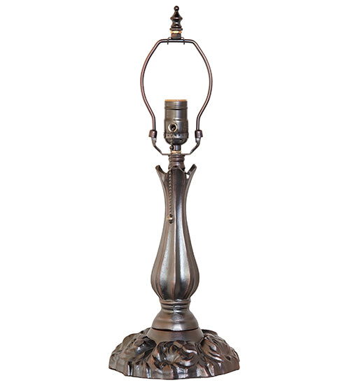 Meyda Lighting Handel Grapevine 20 Mahogany Bronze Table Lamp With Multi-Colored Stained Shade Glass