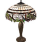 Meyda Lighting Handel Grapevine 26" 2-Light Bronze Table Lamp With Multi-Colored Shade Glass