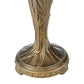 Meyda Lighting Handel Grapevine 26" 2-Light Bronze Table Lamp With Multi-Colored Shade Glass