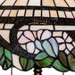 Meyda Lighting Handel Grapevine 26" 2-Light Mahogany Bronze Table Lamp With Multi-Colored Shade Glass