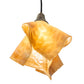 Meyda Lighting Handkerchief 10" Antique Brass D'Oro Pendant Light With Beige Shade Glass