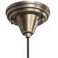 Meyda Lighting Handkerchief 10" Antique Brass D'Oro Pendant Light With Beige Shade Glass