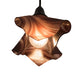 Meyda Lighting Handkerchief 10" Black Powdercoat Chambord Swirl Pendant Light With Purple Baroque Hued Shade Glass