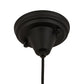 Meyda Lighting Handkerchief 10" Black Powdercoat Chambord Swirl Pendant Light With Purple Baroque Hued Shade Glass