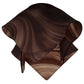 Meyda Lighting Handkerchief 10" Brown & White Chambord Swirl Shade Glass