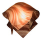 Meyda Lighting Handkerchief 10" Brown & White Chambord Swirl Shade Glass