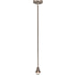 Meyda Lighting Handkerchief 10" Brushed Nickel Noir Mini Pendant Light With Black & Clear Swirl Shade Glass