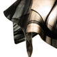 Meyda Lighting Handkerchief 10" Goldtastic Noir Swirl Pendant Light With Black & Frosted Clear Shade Glass