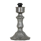 Meyda Lighting Handkerchief 14" Nickel Accent Table Lamp With Blue Curacao Swirl Shade Glass