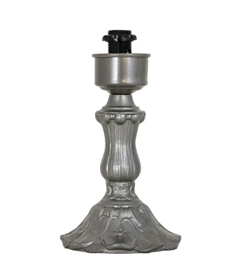Meyda Lighting Handkerchief 14" Nickel Accent Table Lamp With Blue Curacao Swirl Shade Glass