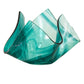 Meyda Lighting Handkerchief 8" Green & Clear Art Mente Swirl Shade Glass