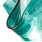 Meyda Lighting Handkerchief 8" Green & Clear Art Mente Swirl Shade Glass