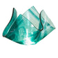 Meyda Lighting Handkerchief 8" Green & Clear Art Mente Swirl Shade Glass