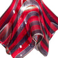Meyda Lighting Handkerchief 9" Brushed Nickel Satrial's Dream Mini Pendant Light With Red & Violet Shade Glass