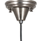Meyda Lighting Handkerchief 9" Brushed Nickel Satrial's Dream Mini Pendant Light With Red & Violet Shade Glass