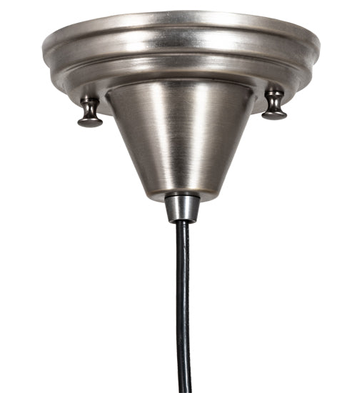 Meyda Lighting Handkerchief 9" Brushed Nickel Satrial's Dream Mini Pendant Light With Red & Violet Shade Glass