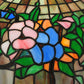 Meyda Lighting Hanging Pansy 16" Mahogany Bronze Pendant Light With Multi-Colored Shade Glass