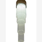 Meyda Lighting Havasu 12" LED Buttered Brass Pendant Light With Clear Crystal Idalight Tubes Shade Glass