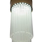Meyda Lighting Havasu 12" LED Buttered Brass Pendant Light With Clear Crystal Idalight Tubes Shade Glass