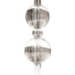 Meyda Lighting Helena 50" 16-Light 8-Arm Polished Nickel Chandelier With Beige Textrene Shade