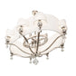 Meyda Lighting Helena 50" 16-Light 8-Arm Polished Nickel Chandelier With Beige Textrene Shade