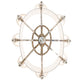 Meyda Lighting Helena 50" 16-Light 8-Arm Polished Nickel Chandelier With Beige Textrene Shade