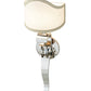 Meyda Lighting Helena 9" Polished Nickel Wall Sconce With Beige Textrene Shade