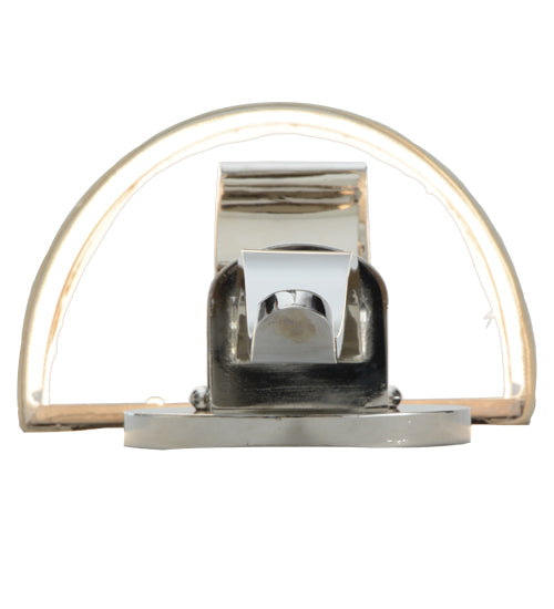 Meyda Lighting Helena 9" Polished Nickel Wall Sconce With Beige Textrene Shade