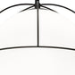 Meyda Lighting Heliocentricity 21" Mirror Black Pendant Light With White Statuario Idalight Shade Glass