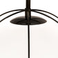 Meyda Lighting Heliocentricity 21" Mirror Black Pendant Light With White Statuario Idalight Shade Glass